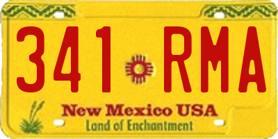 NM license plate 341RMA