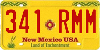 NM license plate 341RMM