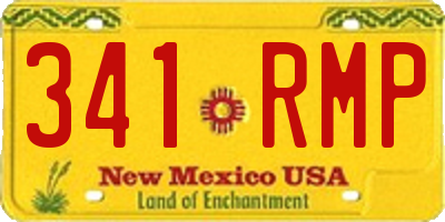 NM license plate 341RMP