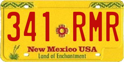 NM license plate 341RMR