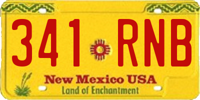 NM license plate 341RNB