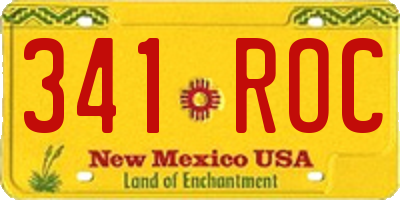 NM license plate 341ROC