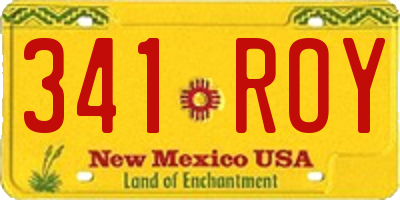 NM license plate 341ROY