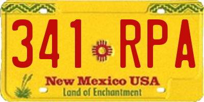 NM license plate 341RPA