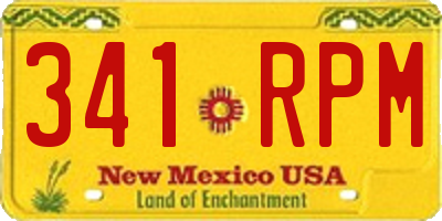 NM license plate 341RPM