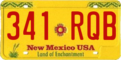 NM license plate 341RQB