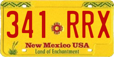 NM license plate 341RRX