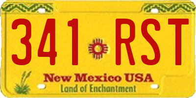 NM license plate 341RST