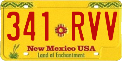 NM license plate 341RVV