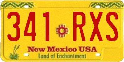NM license plate 341RXS
