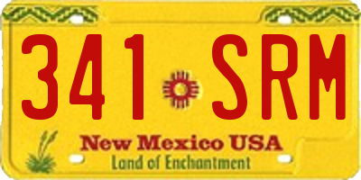 NM license plate 341SRM