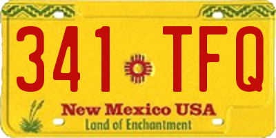 NM license plate 341TFQ