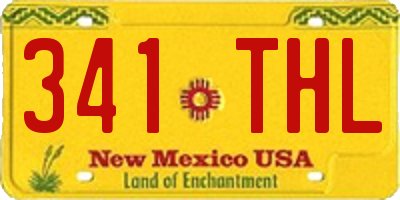 NM license plate 341THL