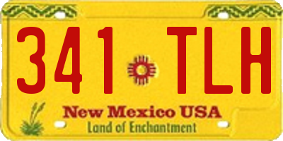 NM license plate 341TLH