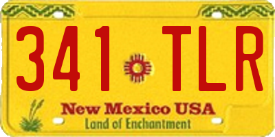 NM license plate 341TLR