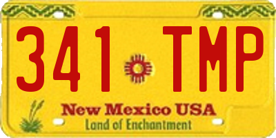 NM license plate 341TMP