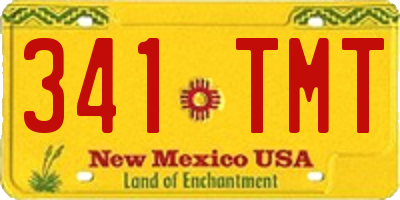 NM license plate 341TMT