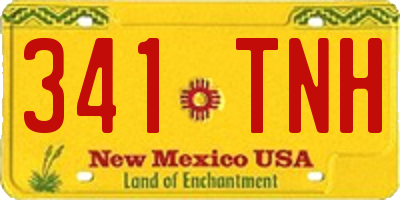 NM license plate 341TNH