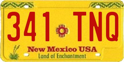 NM license plate 341TNQ