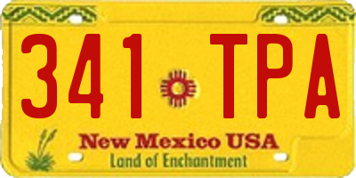 NM license plate 341TPA