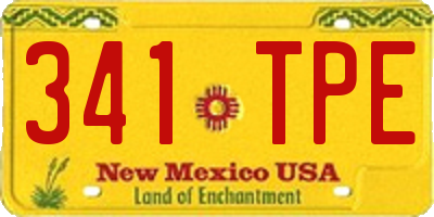 NM license plate 341TPE