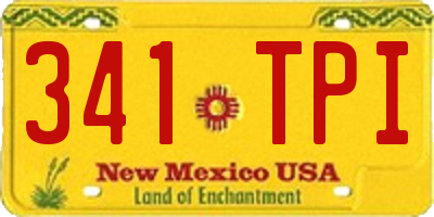 NM license plate 341TPI