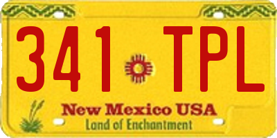 NM license plate 341TPL