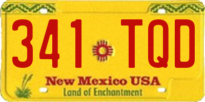 NM license plate 341TQD
