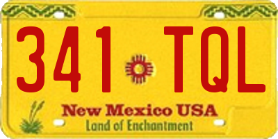 NM license plate 341TQL