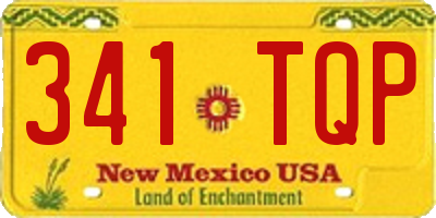 NM license plate 341TQP