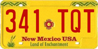 NM license plate 341TQT