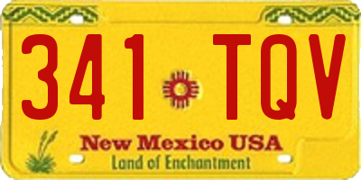 NM license plate 341TQV