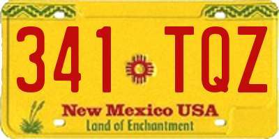 NM license plate 341TQZ