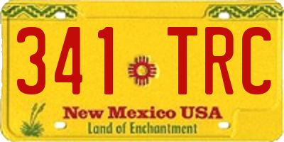 NM license plate 341TRC