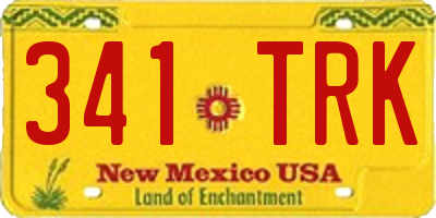 NM license plate 341TRK