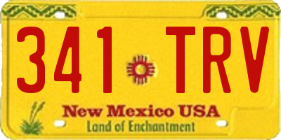 NM license plate 341TRV
