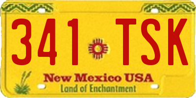 NM license plate 341TSK