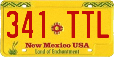 NM license plate 341TTL