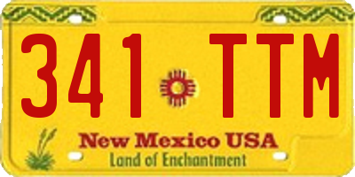 NM license plate 341TTM