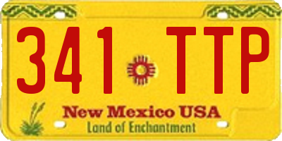 NM license plate 341TTP