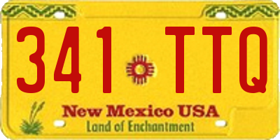 NM license plate 341TTQ