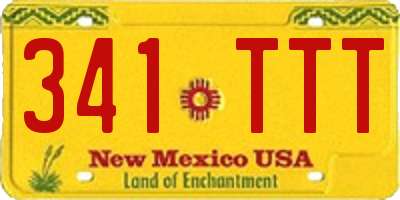 NM license plate 341TTT
