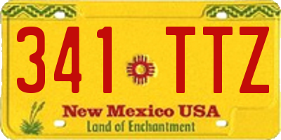 NM license plate 341TTZ