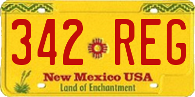 NM license plate 342REG