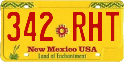 NM license plate 342RHT
