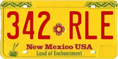 NM license plate 342RLE