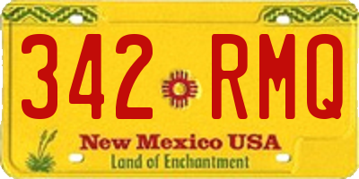 NM license plate 342RMQ