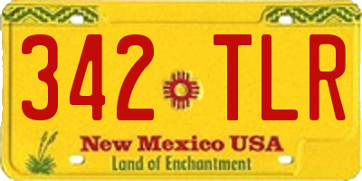 NM license plate 342TLR