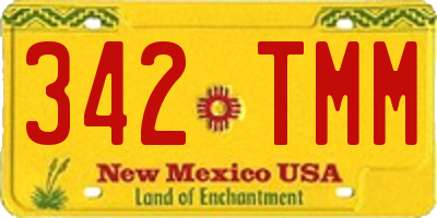 NM license plate 342TMM