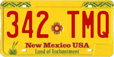 NM license plate 342TMQ